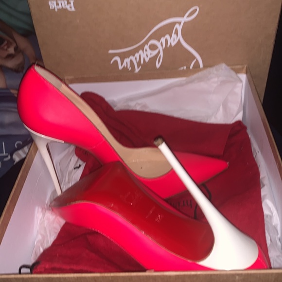 Christian louboutin 120 calf Fuschia Pink 39.5 - Picture 9 of 10